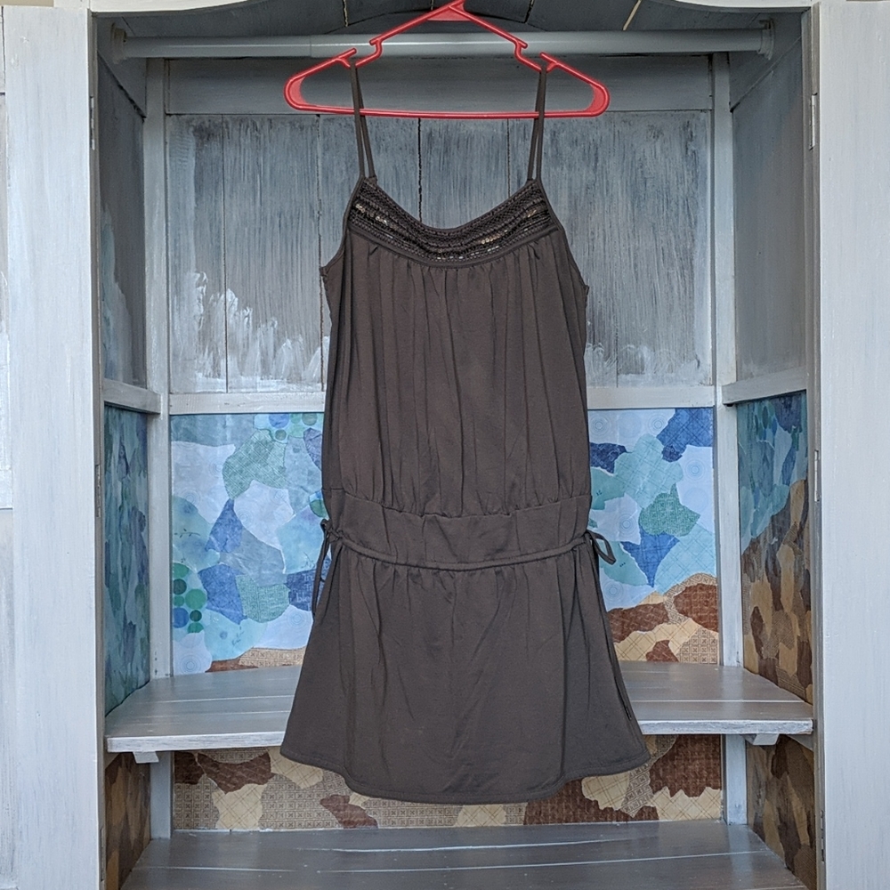 Sequin detail beach coverup